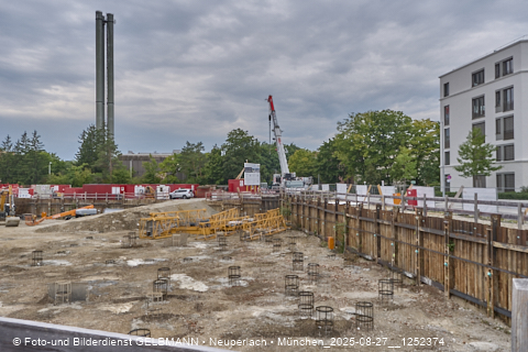 27.08.2025 - DEMOS-Baustelle und BayernHeim-Baustelle Alexiqauartier in Neuperlach