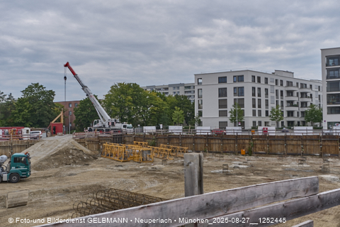 27.08.2025 - DEMOS-Baustelle und BayernHeim-Baustelle Alexiqauartier in Neuperlach