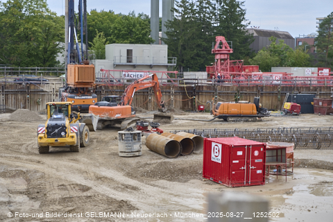 27.08.2025 - DEMOS-Baustelle und BayernHeim-Baustelle Alexiqauartier in Neuperlach
