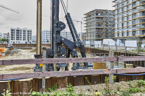 30.08.2025 - DEMOS-Baustelle und BayernHeim-Baustelle Alexiqauartier und BayernHeim in Neuperlach
