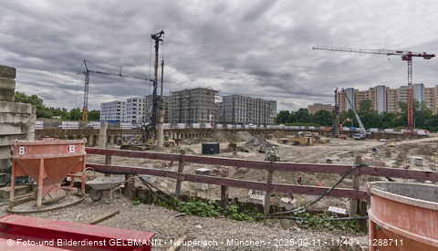 Baustelle Alexisquartier und BayernHeim in Neuperlach