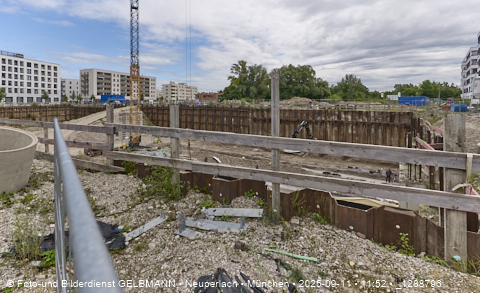 Baustelle Alexisquartier und BayernHeim in Neuperlach