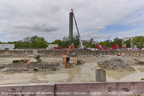 Baustelle Alexisquartier und BayernHeim in Neuperlach