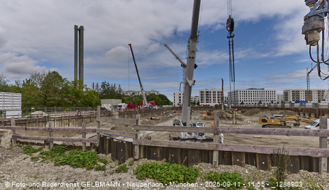 Baustelle Alexisquartier und BayernHeim in Neuperlach