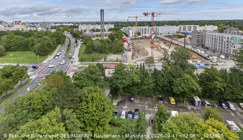 Baustelle Alexisquartier und BayernHeim in Neuperlach