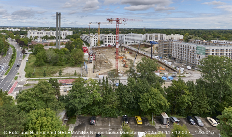 Baustelle Alexisquartier und BayernHeim in Neuperlach