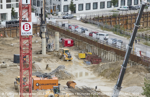 Baustelle Alexisquartier und BayernHeim in Neuperlach