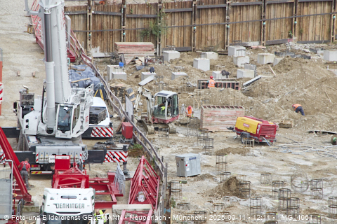 Baustelle Alexisquartier und BayernHeim in Neuperlach