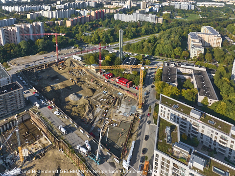 02.10.2025 - Baustelle BayernHeim und DEMOS im Alexisquartier