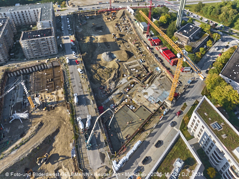 02.10.2025 - Baustelle BayernHeim und DEMOS im Alexisquartier