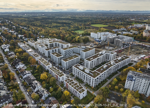 Baustelle Alexisquartier und BayernHeim in Neuperlach
