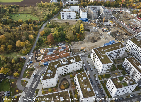 Baustelle Alexisquartier und BayernHeim in Neuperlach
