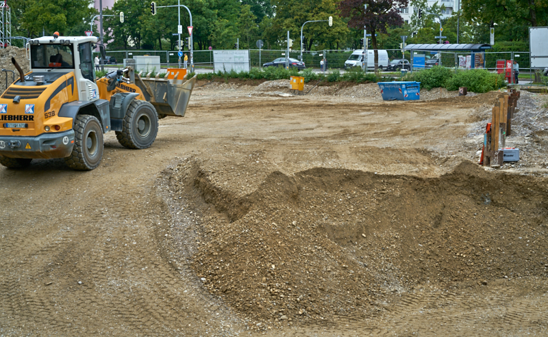 06.09.2019 - Aufstockungsbaustelle Oskar-Maria-Graf-Ring im September 2019