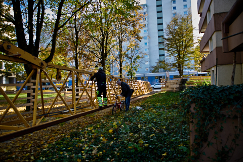 23.10.2019 - Ein Kran für den Oskar-Maria-Graf-Ring