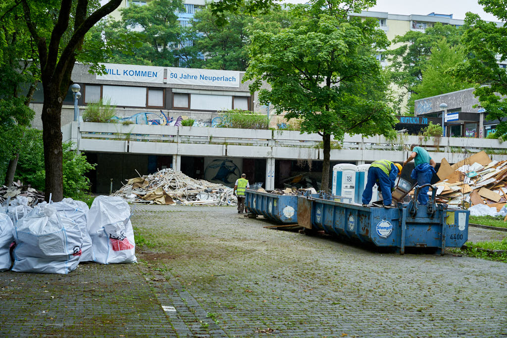 15.07.2021 - Entkernung im Quiddezentrum in Neuperlach