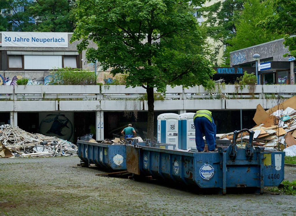 15.07.2021 - Entkernung im Quiddezentrum in Neuperlach