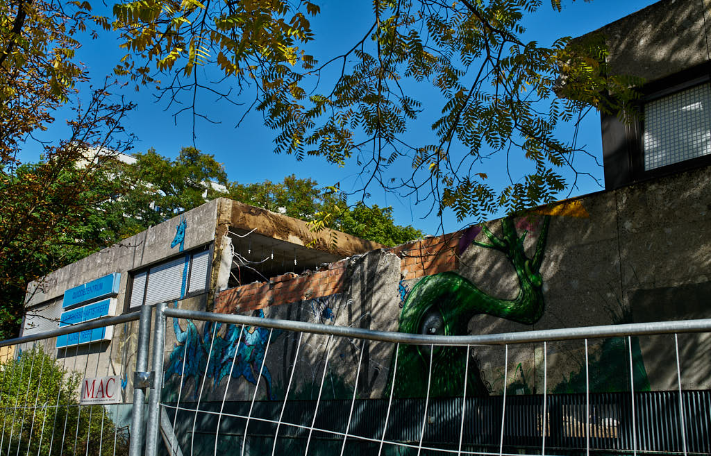 24.09.2021 - Abrissbegin des Quiddezentrums in Neuperlach