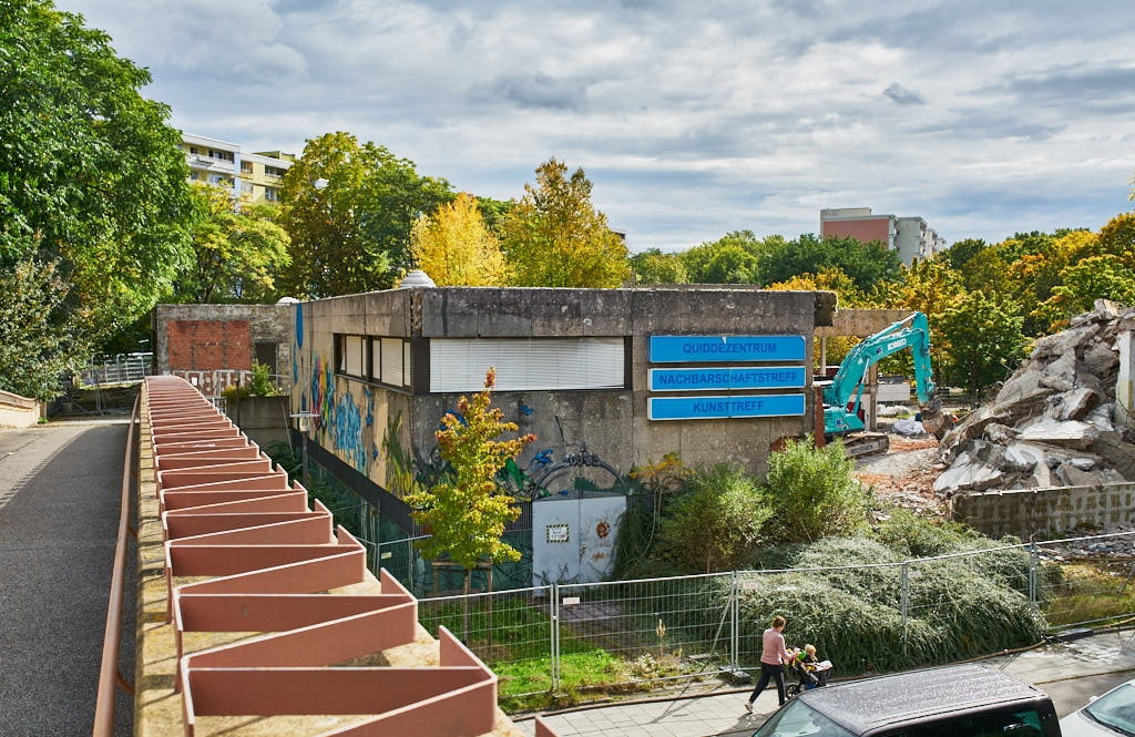 29.09.2021 - Abrissbegin des Quiddezentrums in Neuperlach