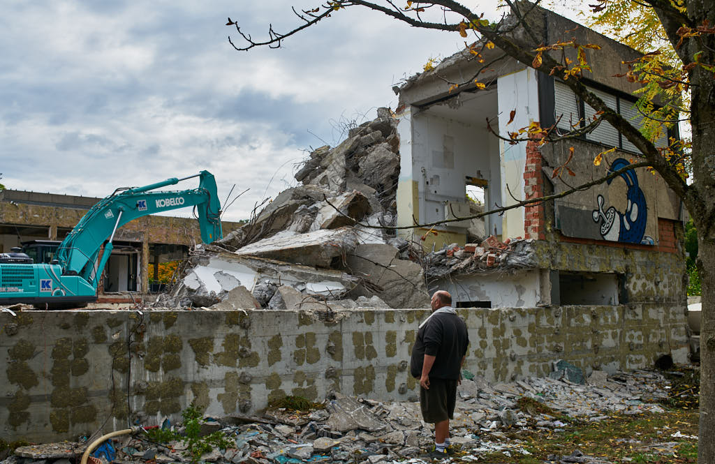 29.09.2021 - Abrissbegin des Quiddezentrums in Neuperlach