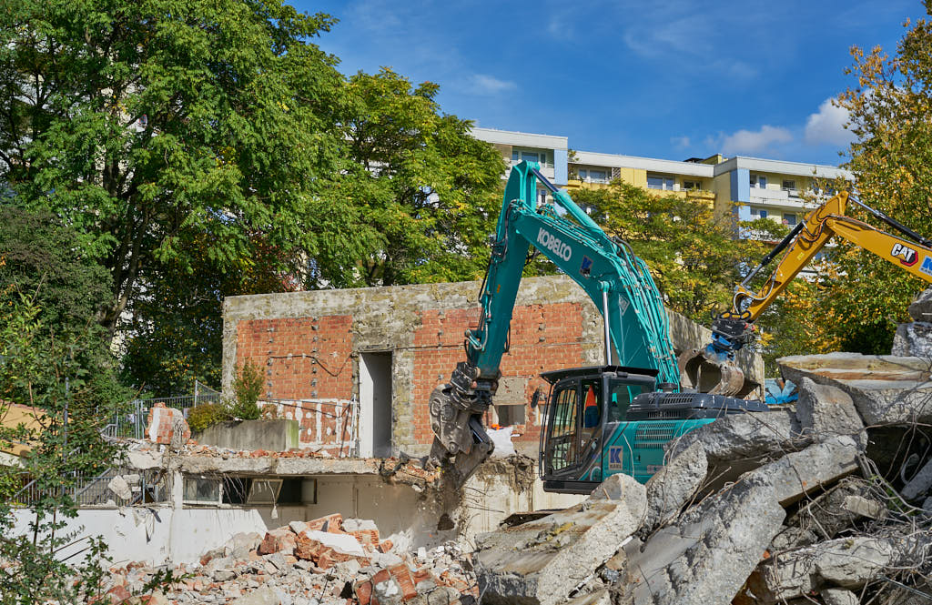 30.09.2021 - Abrissbegin des Quiddezentrums in Neuperlach