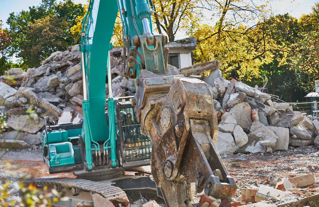 30.09.2021 - Abrissbegin des Quiddezentrums in Neuperlach