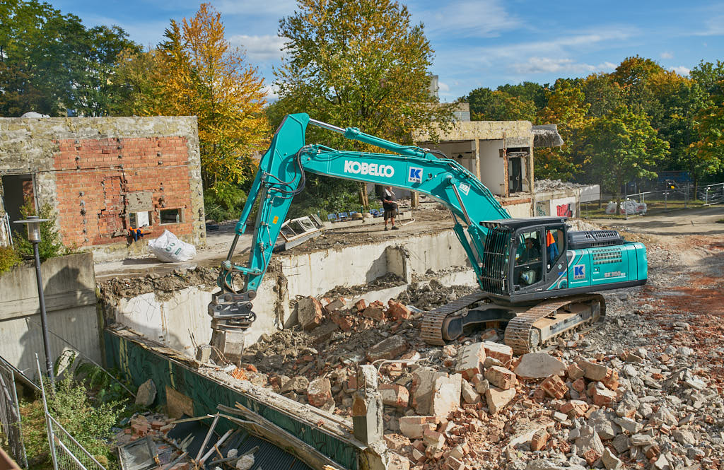 30.09.2021 - Abrissbegin des Quiddezentrums in Neuperlach