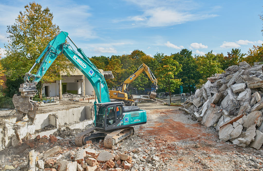 30.09.2021 - Abrissbegin des Quiddezentrums in Neuperlach