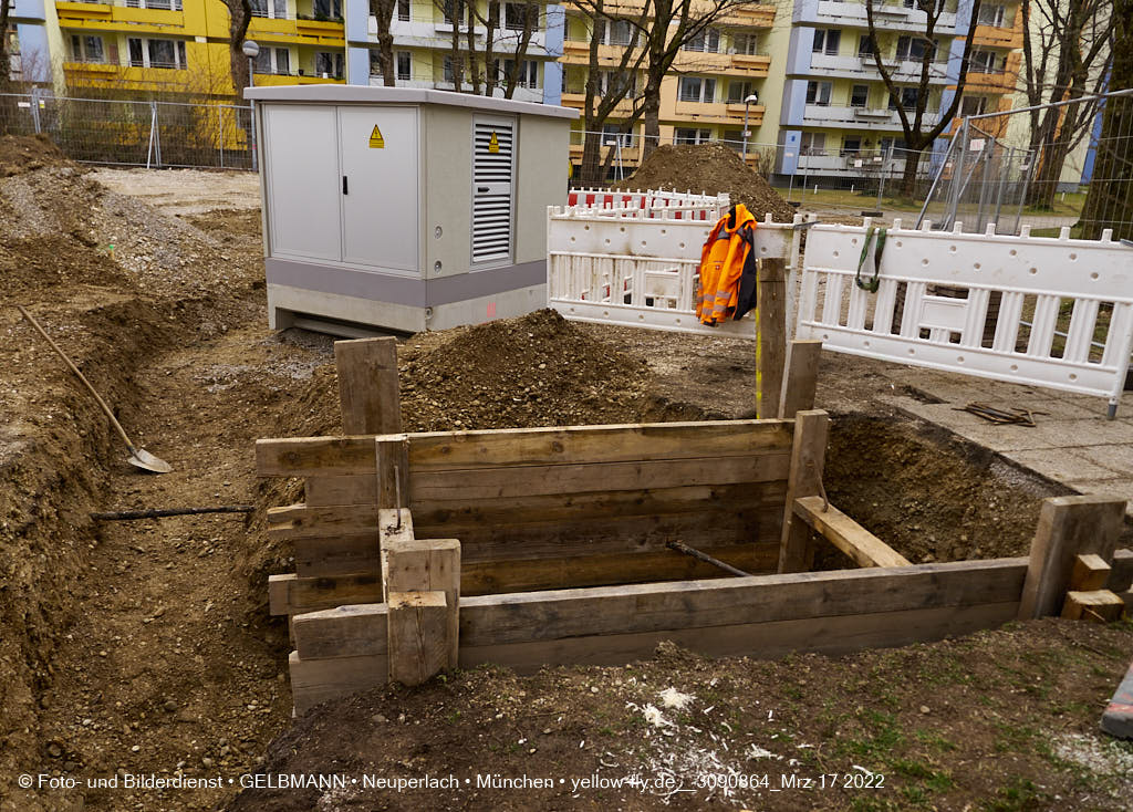 17.03.2022 - Abriss-Baustelle Quiddezentrum in Neuperlach